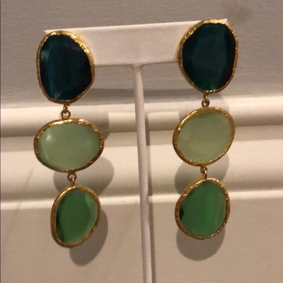 Jewelry - Green stone earring
